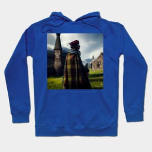 Scottish Highlander in Clan Tartan Hoodie